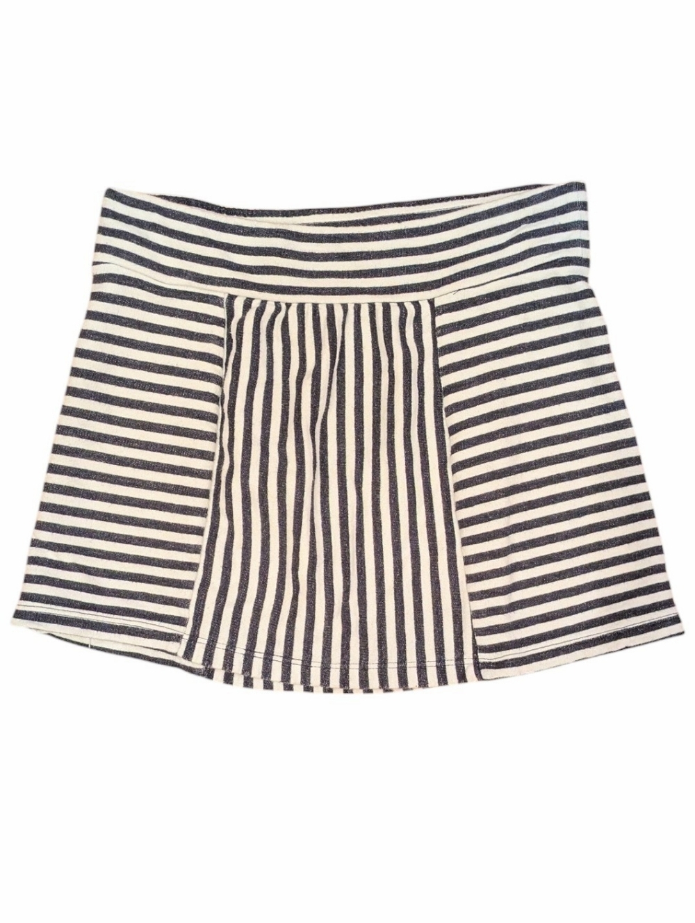 4/$25 Striped French Terry Pull-on Skirt